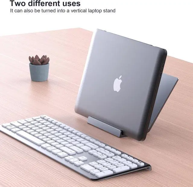 Alt view image 14 of 14 - Laptop Stand Aluminum Notebook Holder Riser Heat-Vent for MacBook Air/Pro HP Surface 11-16 inches Notebook