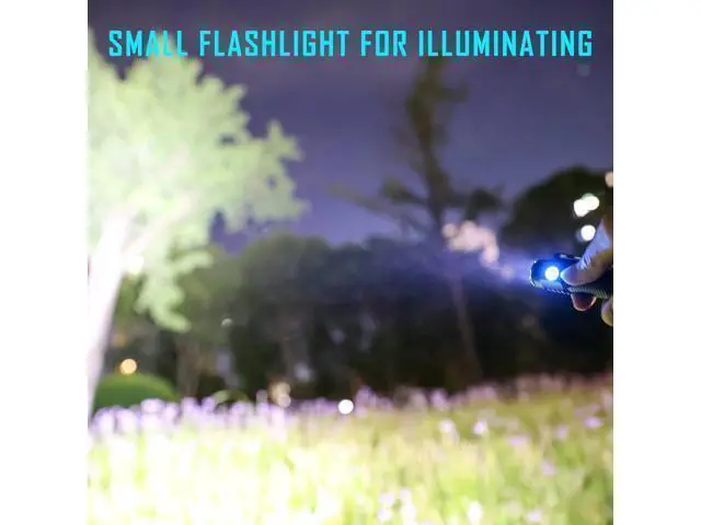 Alt view image 2 of 7 - lexall Small Flashlight, 1200 High Lumens, USB Rechargeable Compact LED Flashlight with Clip, Mini Pocket Sized EDC Flashlight with Unique Tail Design(2 Pack)