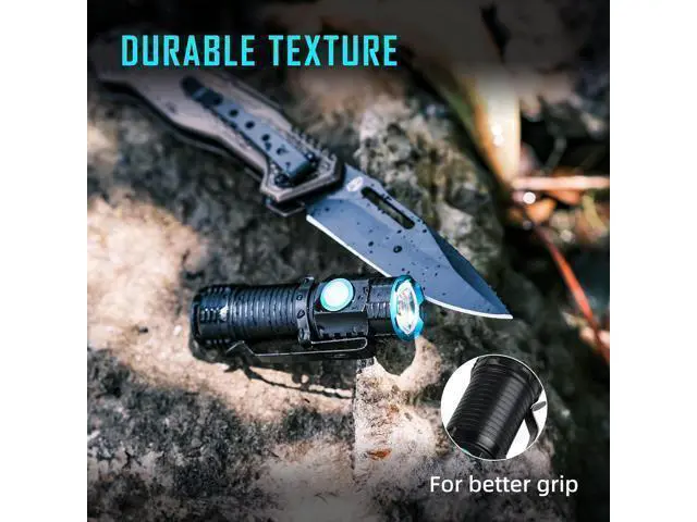 Alt view image 7 of 7 - lexall Small Flashlight, 1200 High Lumens, USB Rechargeable Compact LED Flashlight with Clip, Mini Pocket Sized EDC Flashlight with Unique Tail Design(2 Pack)