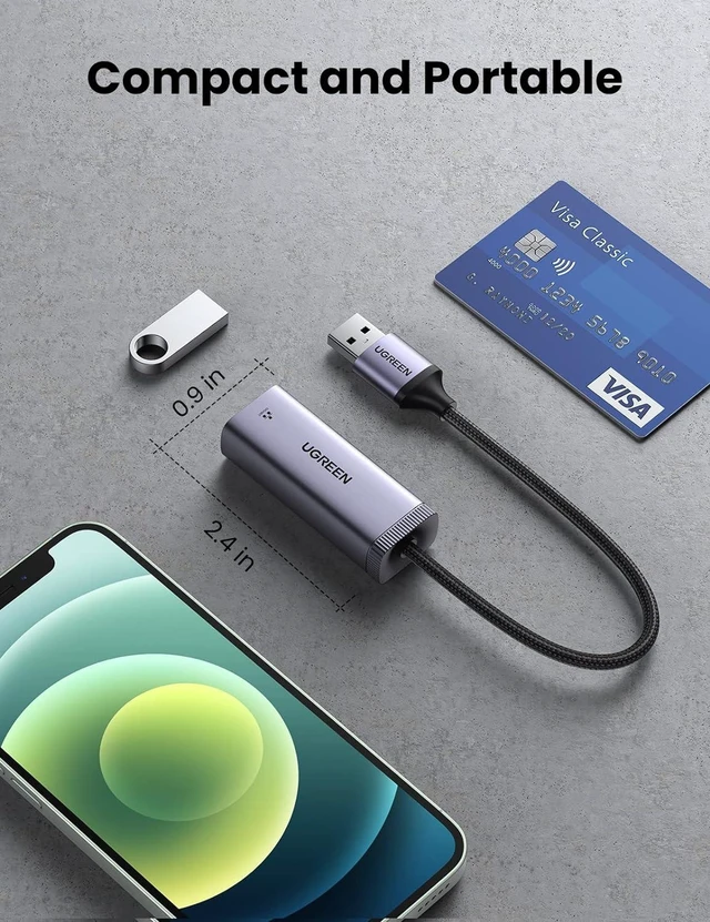 Alt view image 6 of 7 - Vszerda USB to Ethernet Adapter USB 3.0 to 10 100 1000 Mbps Gigabit RJ45 LAN Network Adapter Compatible with Nintendo Switch Laptop PC MacBook Surface XPS Raspberry Pi 4b, and More