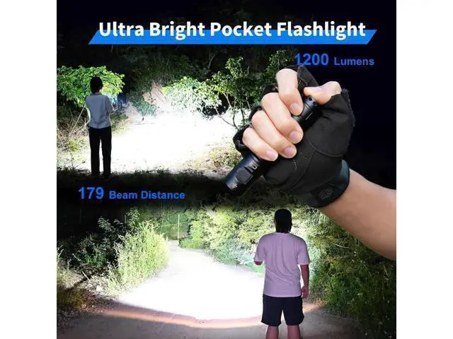 Alt view image 9 of 14 - WUBEN C3 Flashlight 1200 High Lumens Rechargeable Flashlights 6 Modes Super Bright IP68 LED Tactical Flashlight for Camping, Home, Emergency, Rescue, Hunting, Inspection, Repair, Tool Gifts for Men