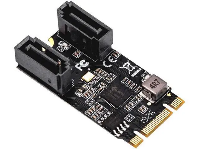 Alt view image 5 of 8 - IO CREST M.2 B+M Key to SATA III 2 Ports Expansion Card Jmicro JMB582 Chipset, Add Two SATA 3.0 Devices to Any M.2 2242 Slot SI-ADA40149