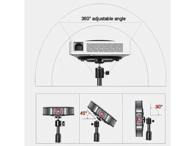 Alt view image 10 of 14 - Projector Tripod Stand, Portable Tripod Mount Floor Stand, Folding Floor Tripod Stand, Outdoor Stand for Projector,Camera, Webcam 18" to 40" (Withstand 3pounds 1.5kgs)