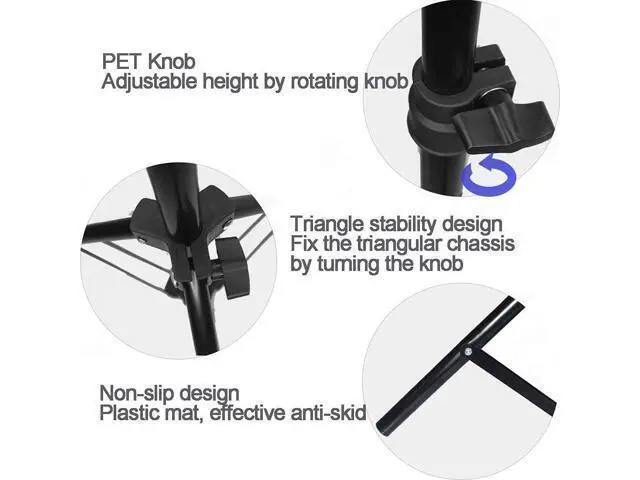 Alt view image 11 of 14 - Projector Tripod Stand, Portable Tripod Mount Floor Stand, Folding Floor Tripod Stand, Outdoor Stand for Projector,Camera, Webcam 18" to 40" (Withstand 3pounds 1.5kgs)