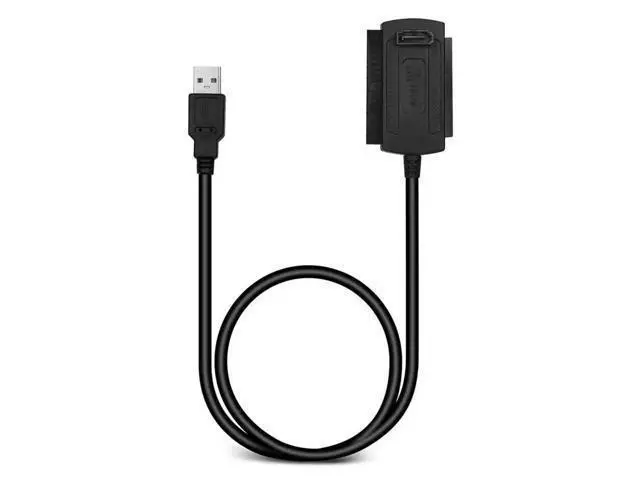 Alt view image 10 of 10 - SATA PATA IDE Drive to USB 2.0 Adapter Converter Cable for Hard Drive Disk HDD 2.5" 3.5" with External AC Power Adapter