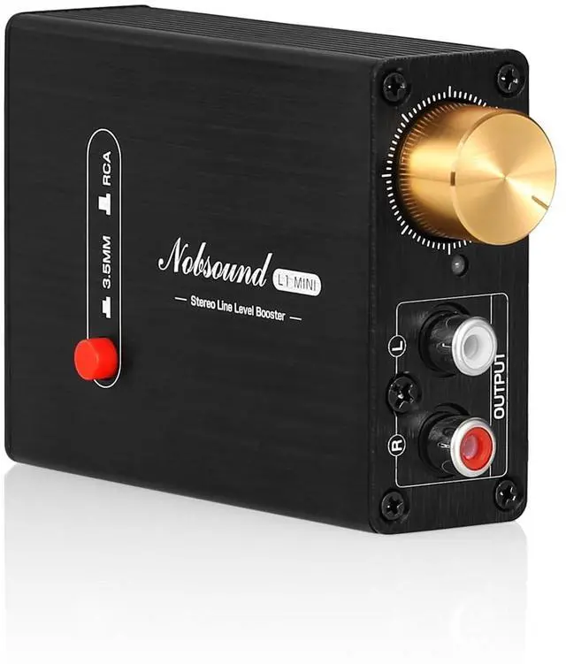 Alt view image 8 of 14 - L1-MiINI Stereo Line Level Booster Amplifier Audio Preamp 20dB Gain + Volume Control