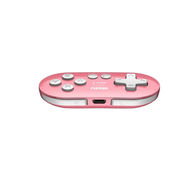 Alt view image 5 of 7 - 8Bitdo Zero 2 Bluetooth Gamepad Controller Keychain-Sized Mini Controller for 2D Games Upgradeable Firmware 73x36.5x14.7mm 20.7G For Switch Windows Android macOS & Raspberry Pi Pink Edition