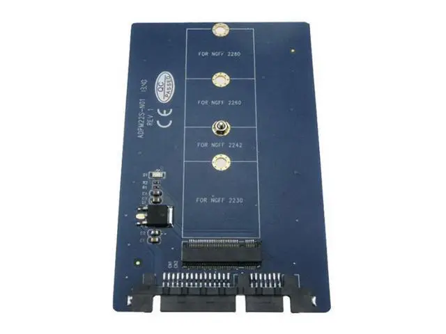 Alt view image 5 of 6 - B key (M.2) NGFF SSD M.2 to 22pin SATA card 2.5 SATA to B key NGFF(M.2) SSD converter
