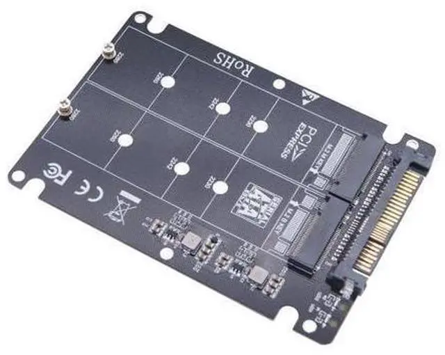 Alt view image 6 of 6 - FOR 2 ports NGFF M.2 NVME to U.2 Adapter Card Dual SSD to U.2 SFF-8639 Adapter Card U2 To 2 ports nvme
