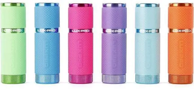 Alt view image 8 of 14 - LUXPRO LP395 Gels Glow-in-the-Dark 9 LED Flashlight (LP395-6PK)