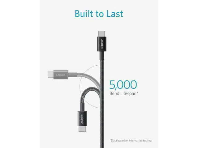 Alt view image 11 of 12 - USB C to USB C Cable Type-C Charging Cord Fast Charge(3.3FT+6FT+10FT 100W) for iPhone 17 Series MacBook and More(Black)