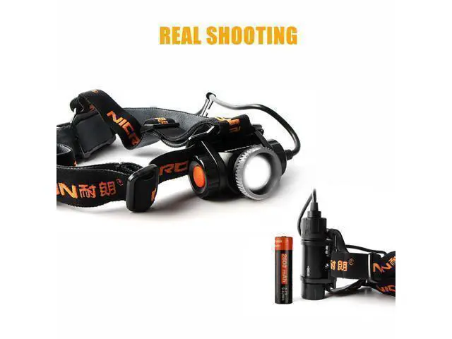 Alt view image 13 of 14 - NICRON Rechargeable Headlamp H30F 9W Super High Brightness Focus LED Zoomable rechargeable 18 650 Flashlight Light Portable Waterproof IPX8 900LM Headlamp USB Torch Lantern H30F