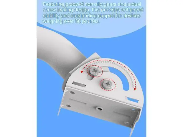 Alt view image 12 of 14 - Universal Antenna Mount,11 Inches J Pole and Wall-Mounted Mounting Bracket for Outdoor Point to Point Access Point CPEs, TV Antennas, Wireless Bridges, Starlink Mini Dish and More
