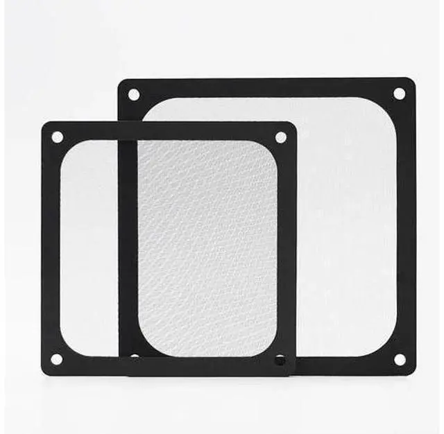 Alt view image 8 of 8 - 12CM Magnetic Frame Black Mesh Dust Filter PC Cooler Fan Filter with Magnet , 120x120mm Dustproof Computer Case Cover