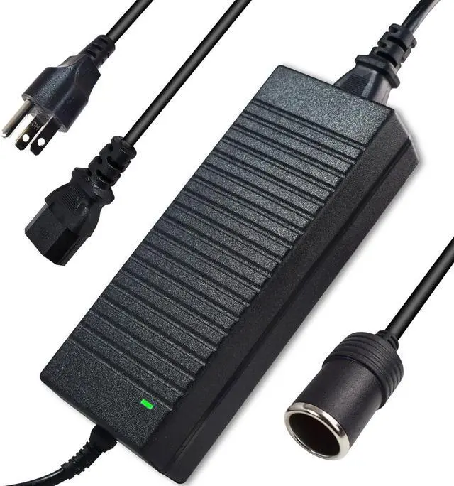 Alt view image 8 of 14 - AC to DC Converter 12V 10A 120W Power Supply 110V-220V to DC 12 Volt Transformer Cigarette Lighter Socket Power Adapter for Air Compressor Car Refrige