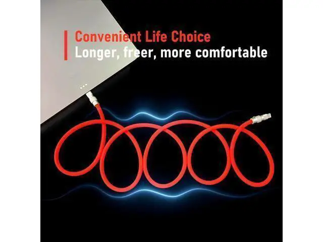 Alt view image 10 of 10 - GentsStride Chubby 3.0 Extra Long Fast Charging Cable Durable USB Type-C Cables USB C to A Quick Charger Cord Ultra-Thick Silicone Charger, Sky Blue, Type-C to Type-C, 19.6 FT