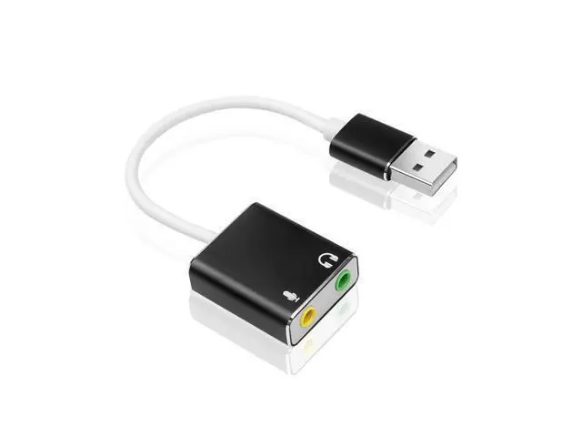 Alt view image 8 of 10 - USB Sound Card Type C / USB to 3.5mm Jack USB Audio Adapter Earphone Micphone for Macbook Computer Laptop PC