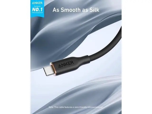 Alt view image 8 of 12 - USB C Cable Type C Flow Cord Fast Charging for iPhone 17 Series MacBook Pro 2020 and More (USB 2.0) (240W Black 6FT)