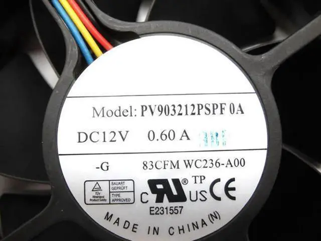 Alt view image 8 of 8 - Server Fan For PV903212PSPF 0A PV903212PSPF0A 0WC236 WC236-A00 DC12V