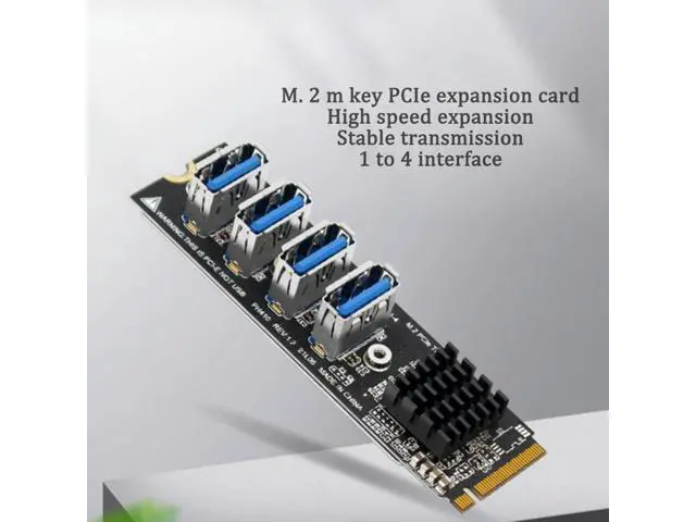 Alt view image 2 of 2 - FOR M2 Riser Card for High-Speed Data Transfer from M.2 NVME to 4 Ports USB3.0 Card