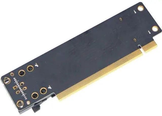 Alt view image 9 of 10 - PCI-E 4.0 x16 1 to 2 Expansion Card Gen4 Split Card PCIe-Bifurcation x16 to x8x8 with 20mm Spaced Slots CPU4P Power Supply Port (SATA)