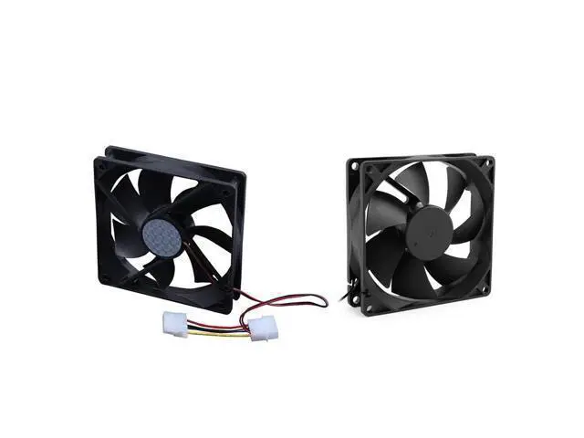 Alt view image 8 of 10 - 2Pcs Sleeve Bearing Cooling Fan for PC Case CPU Cooler - 120Mm x 25Mm DC 24V 4Pin & 92Mm x 25Mm 24V 2Pin