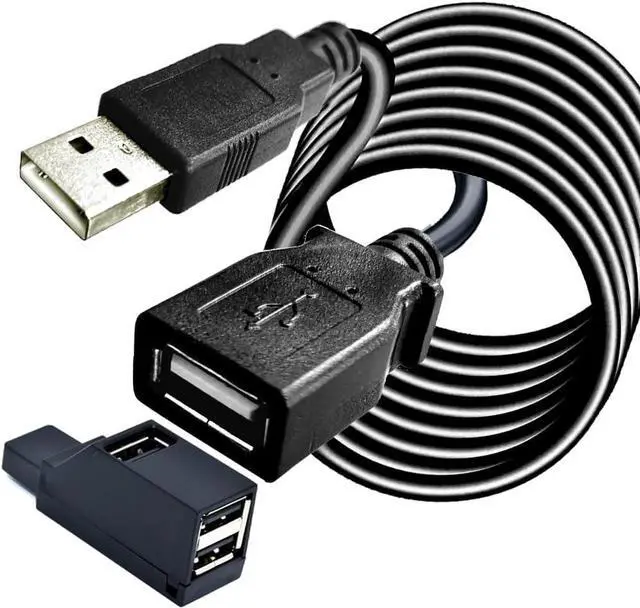 Alt view image 8 of 14 - Long USB 2.0 Extension Cable 40FT with hub Long USB2.0 A Male to Female USB A Cable Extension Cord USB 2.0 A Data Transfer Extender USB Cable USB2.0 A Connector for USB Flash Drive/Hard Drive