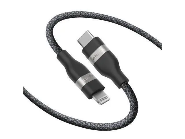 Alt view image 8 of 14 - USB C to Lightning Cable Upcycled-Braided USB C to Lightning Cord Ultra-Fast Charging Cable for iPhone 14/13/12/11 Series and More (6FT)