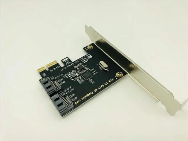 Alt view image 6 of 6 - H1111Z Add On Cards PCI-E SATA 1X 4X 8X 16X PCI-E Cards PCI Express to SATA 3.0 2-Port SATA III 6Gbps Expansion Adapter Boards