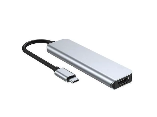 Alt view image 7 of 12 - 5 in 1 Universal Laptop Docking Station Type C Hub to Hdmi 4k Usb 3.0 Multifunction Usb Hub Adapter