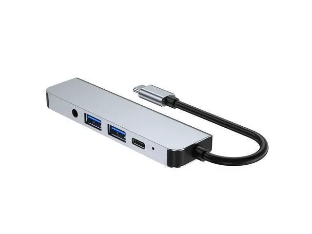 Alt view image 9 of 12 - 5 in 1 Universal Laptop Docking Station Type C Hub to Hdmi 4k Usb 3.0 Multifunction Usb Hub Adapter