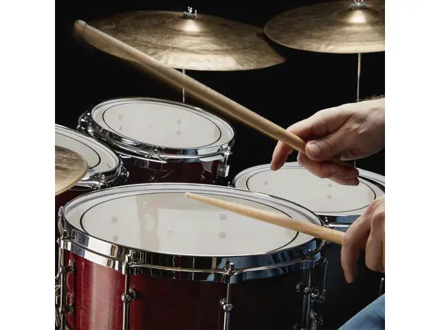 Alt view image 12 of 12 - 5 Pieces Drum Heads, 12" 13" 14" 16" 22" PET Drum Head Kit, Standard Drumhead Pack Fit for Rock & Metal - Clear