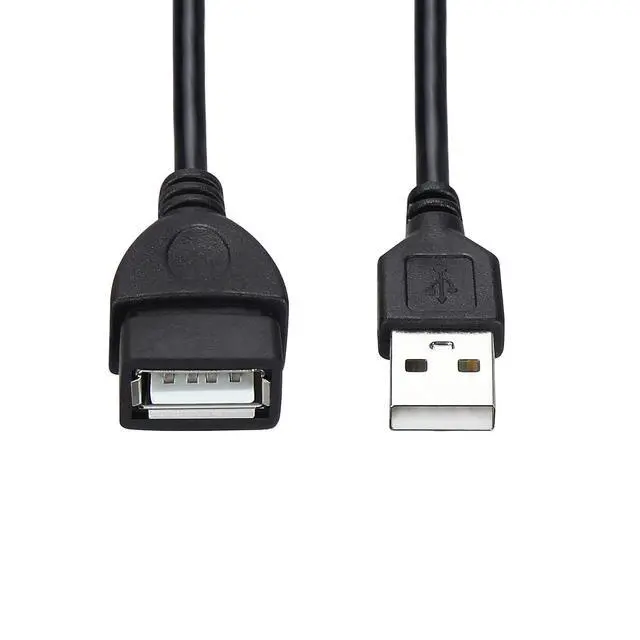 Alt view image 8 of 8 - USB Extension Cable 10-Pack Bulk Male to Female 5 ft USB-A 2.0 Extender Cord