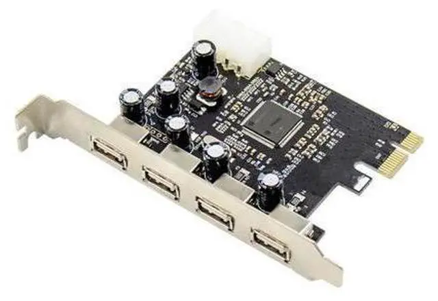 Alt view image 2 of 2 - FOR PCI-E To 4 Port USB 2.0 Converter Card 4 Port USB 2.0 PCI Express Card PCIe USB 2.0 Host Controller Card MCS9990 Chipset