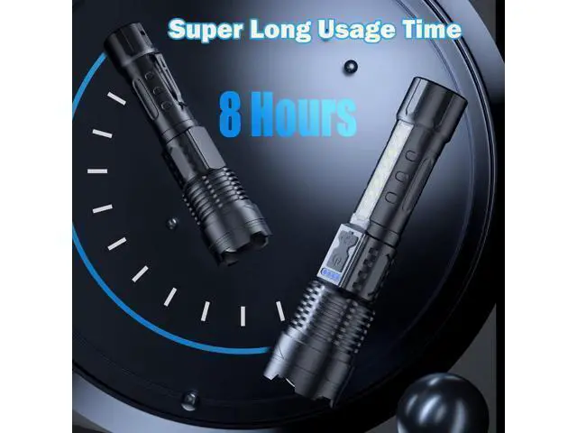 Alt view image 10 of 14 - Cinlinso Flashlight High Lumens Rechargeable 2 Pack, 980000 Lumen Super Bright Led Flashlights with 7 Light Modes, IPX6 Waterproof, Powerful Handheld Flash Light for Camping Home Emergencies
