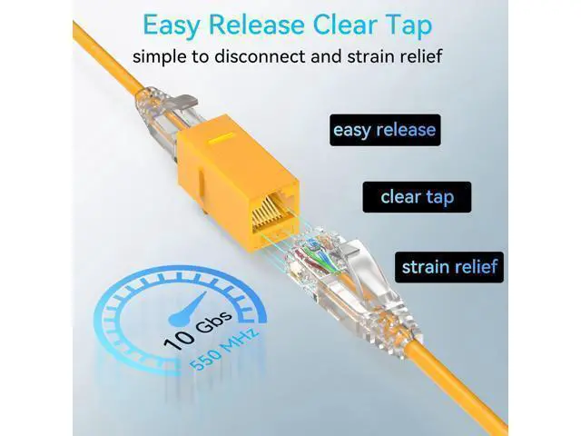 Alt view image 12 of 12 - Cat6a Patch Cables Slim 2ft (24 Pack), Flexible Cat6 Ethernet Patch Cable 10G 550MHZ, 28AWG Pure Copper Cat6 Patch Cable for Network Cabinet, Cat 6 Patch Cable Orange
