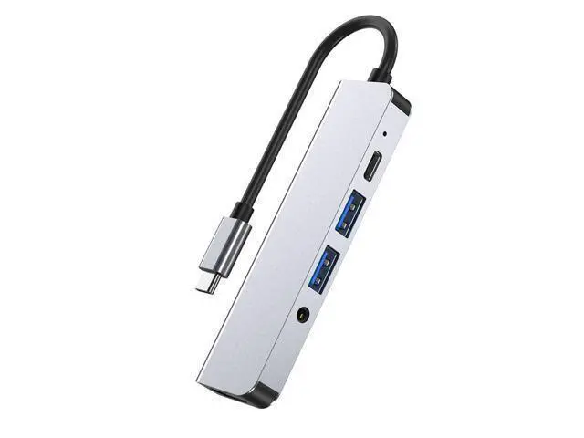 Alt view image 12 of 12 - 5 in 1 Universal Laptop Docking Station Type C Hub to Hdmi 4k Usb 3.0 Multifunction Usb Hub Adapter