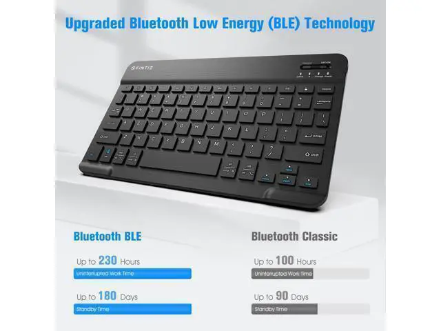 Alt view image 9 of 10 - Fintie Keyboard Case for Fire Max 11 (13th Generation, 2023 Release), Slim Lightweight Cover with Detachable Bluetooth Keyboard, Black