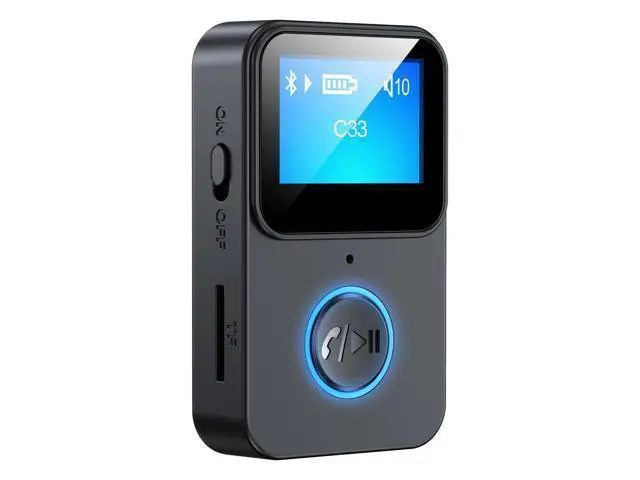 Alt view image 4 of 6 - BT Receiver for Car Wired Speakers with Screen Wireless Audio Adapter Support TF Card