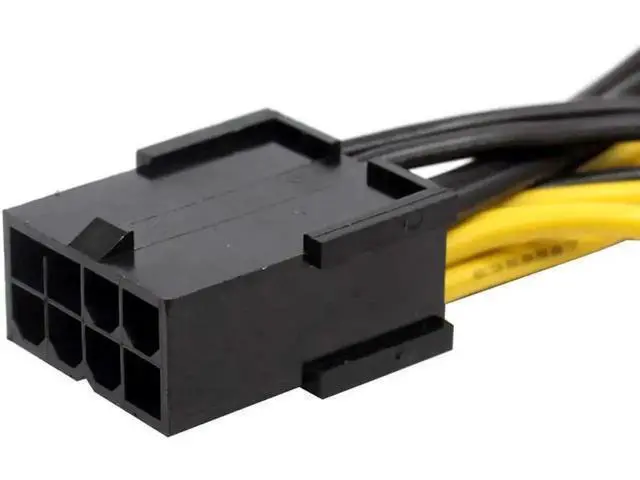 Alt view image 10 of 12 - BGNing 8pin to Dual PCIe 8 Pin (6+2) Graphics Card PCI-E Cable 8p Female to 2 Port Male Power Splitter Cable GPU 18AWG Wire