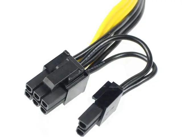 Alt view image 9 of 12 - BGNing 8pin to Dual PCIe 8 Pin (6+2) Graphics Card PCI-E Cable 8p Female to 2 Port Male Power Splitter Cable GPU 18AWG Wire