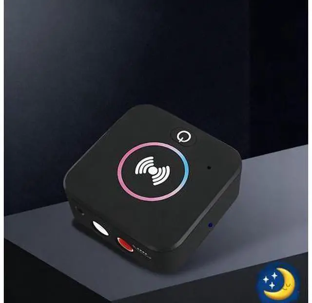 Main image of Wireless Bluetooth 5.0 Audio Transmitter Receiver 2-IN-1, Plug and Play Audio Adapter with LED Light for TV, PC, Car