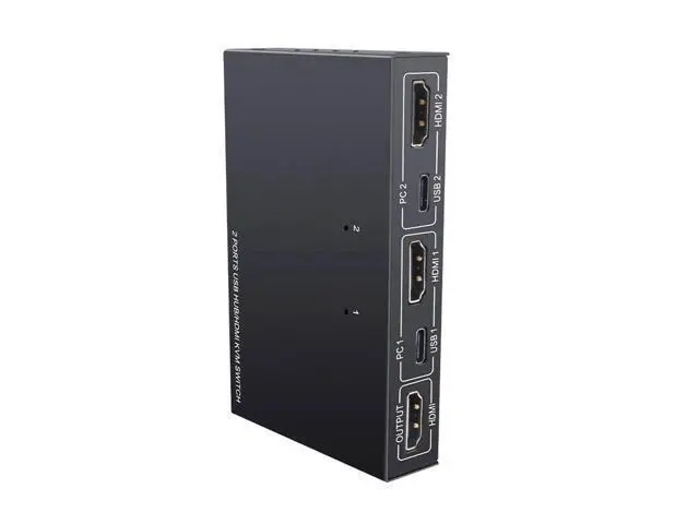 Alt view image 11 of 14 - For KVM Switch USB 2.0 Switch Selector 2 Port PCs Sharing 4 Devices USB 2.0 For Keyboard Mouse Scanner Printer Kvm Switch Hub