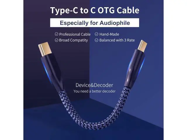 Alt view image 12 of 14 - DAC/OTG Cable - High-End DAC/Amplifier Adapter for Type C Headphones Compatible with FiiO K3 Khadas Tone 2 Pro to USB C Mobile