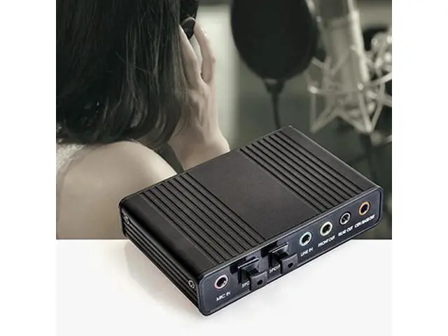 Alt view image 9 of 10 - 5.1 Sound Card Usb 2.0 Sound Card Cmi6206 Chipset Usb Usb Audio Device Class And Usb Hid Class Spec 6 Channel Output