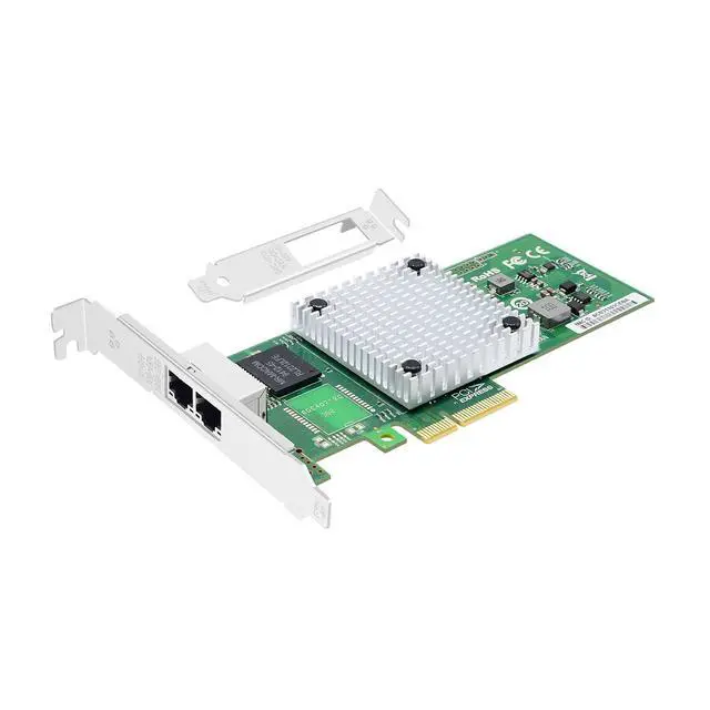 Alt view image 8 of 14 - Dual-Port PCIe X4 Gigabit Server Network Card, with 1860 Main Control Chip T2 RJ45 Ports LAN NIC Card 1000M PCI Express Ethernet Adapter Support Windows Server/Centos/RHEL Ubuntu Linux SLES