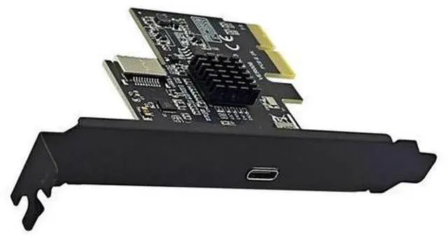 Alt view image 6 of 8 - Add On Cards PCI Express X2 To Type-E + Type-C Expansion Card USB3.2 GEN2 10Gbps ASM3142 Chip PCI-E To USB-C Adapter