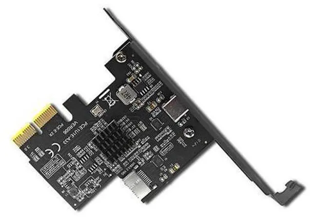 Alt view image 5 of 8 - Add On Cards PCI Express X2 To Type-E + Type-C Expansion Card USB3.2 GEN2 10Gbps ASM3142 Chip PCI-E To USB-C Adapter