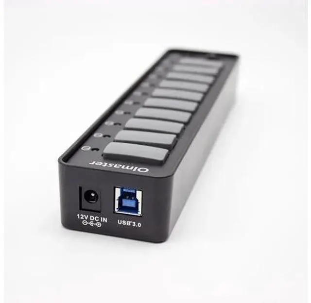 Alt view image 10 of 10 - 10-Port USB 3.0 Hubs Portable USB C HUB USB-C To 3.0 HUB USB3.0 With Power Switch For Mac book Computer Desktop US Plug