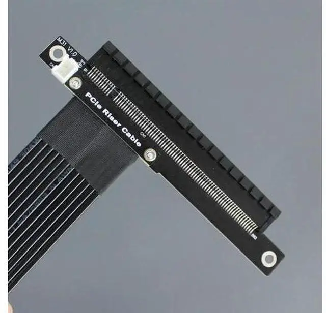 Alt view image 5 of 8 - PCI-E 4.0 X4 To X16 Extension Cable Riser Cable Pcie X4 64G/Bps Adapter Cable For RTX3090 Rx6800xt Graphics 20CM